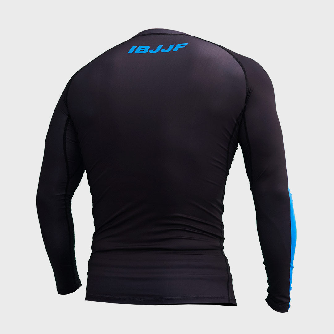 IBJJF Institutional Ranked Rashguard - Blue