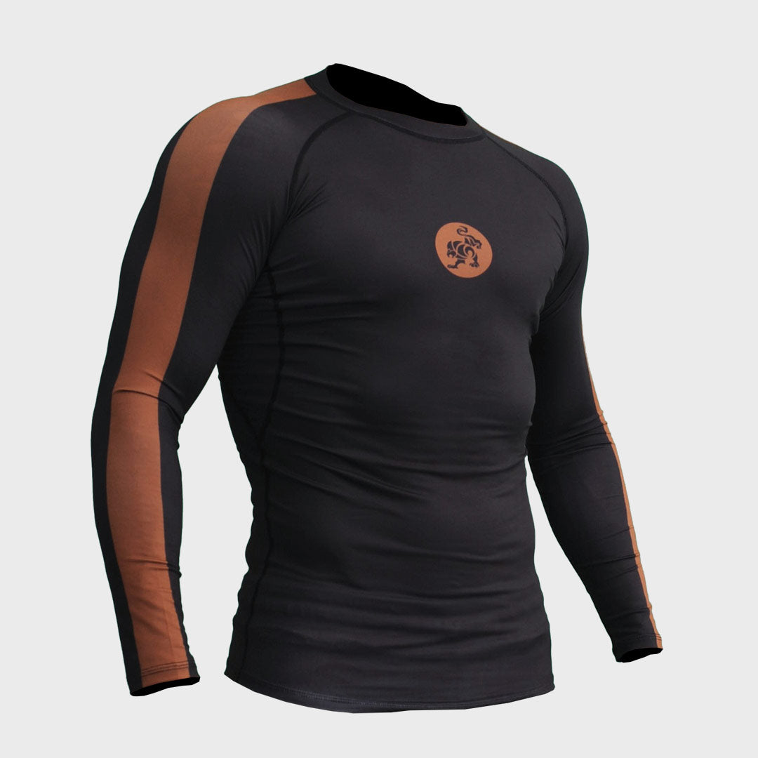 IBJJF Institutional Ranked Rashguard - Brown